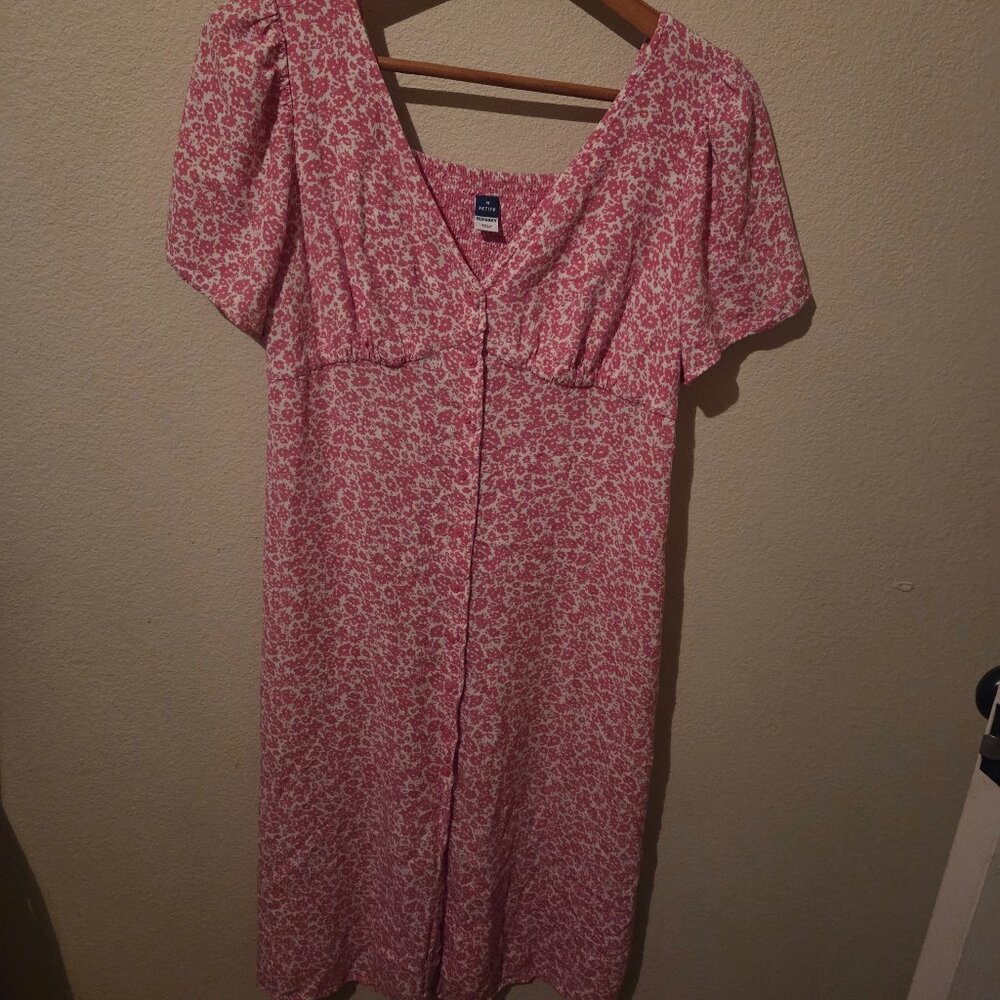 Pink floral dress